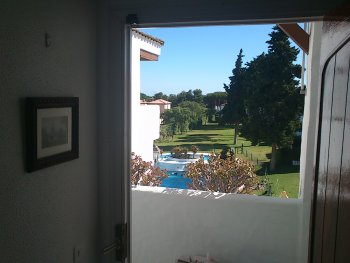 Vistas desde la piscina y jardines