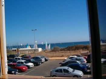 vista desde la ventana escalera