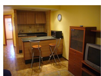 cocina con barra americana