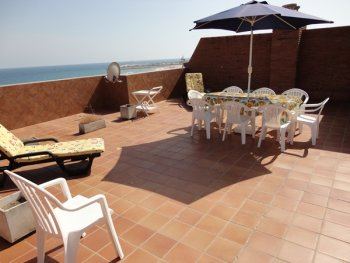 terraza de 60m2 privada en el tejado