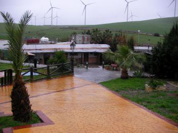 entrada de la parcela