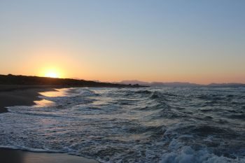 Atardecer en la playa