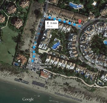 A 50 metros de la playa